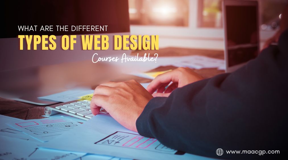 What are the different types of web design courses available?